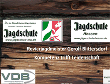Tablet Screenshot of jagdschule-duesseldorf.com